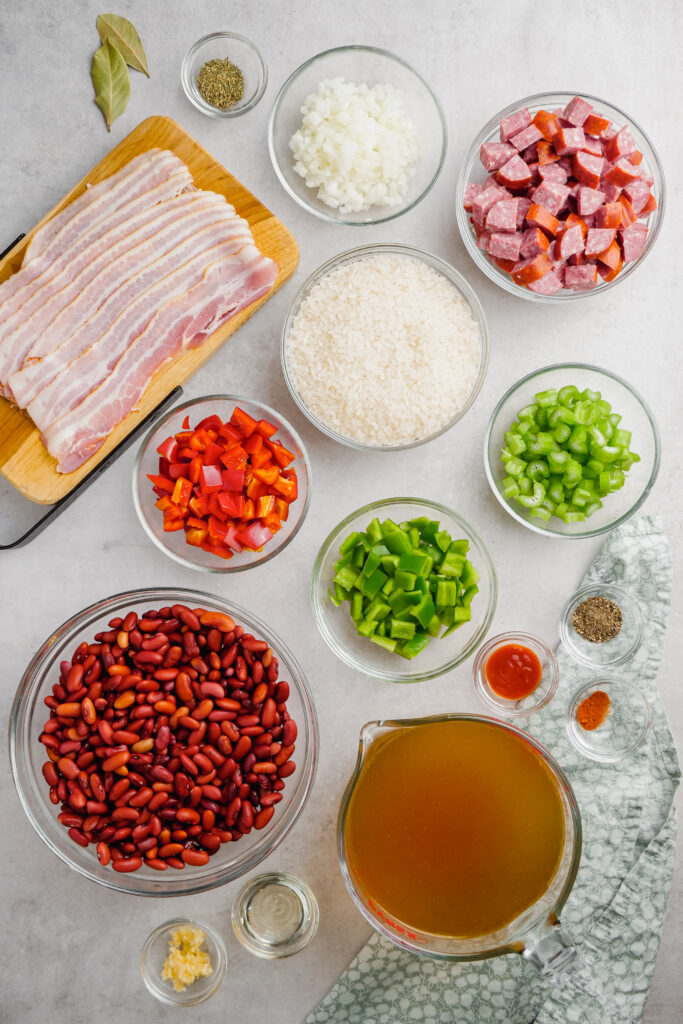 red beans and rice ingredients 