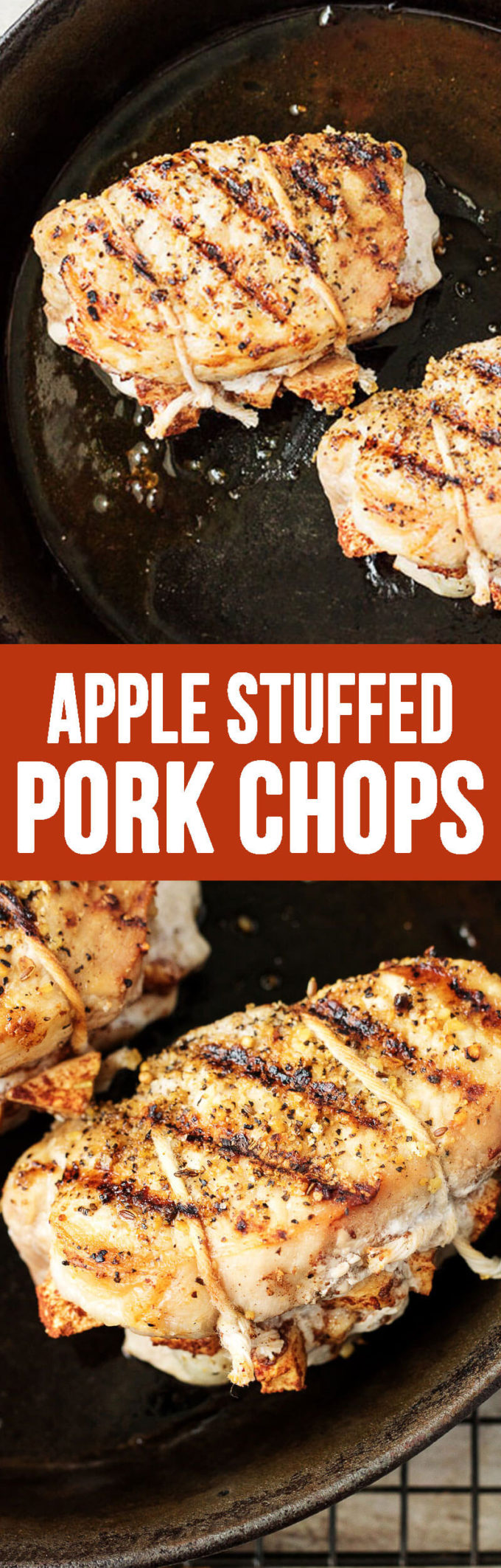Savory Apple Stuffed Pork Chops