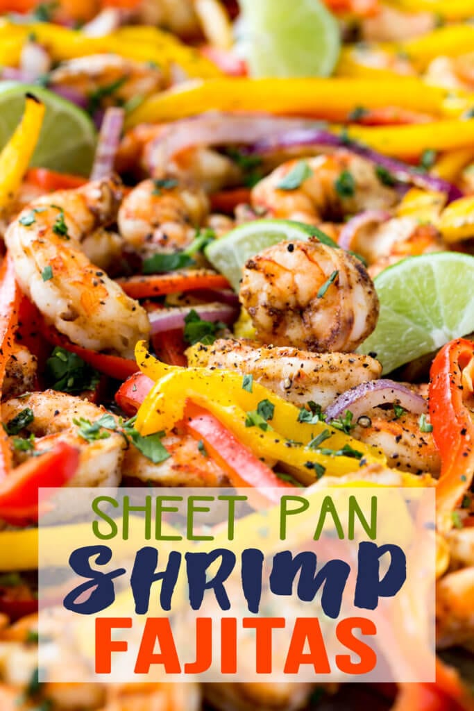 Sheet pan shrimp fajitas are done in 15 minutes start to finish and taste like restaurant quality. 