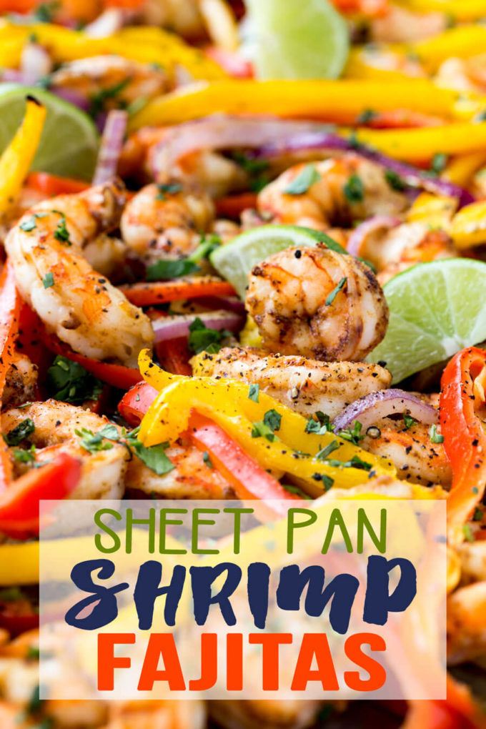 Sheet pan shrimp fajitas are done in 15 minutes start to finish and taste like restaurant quality.