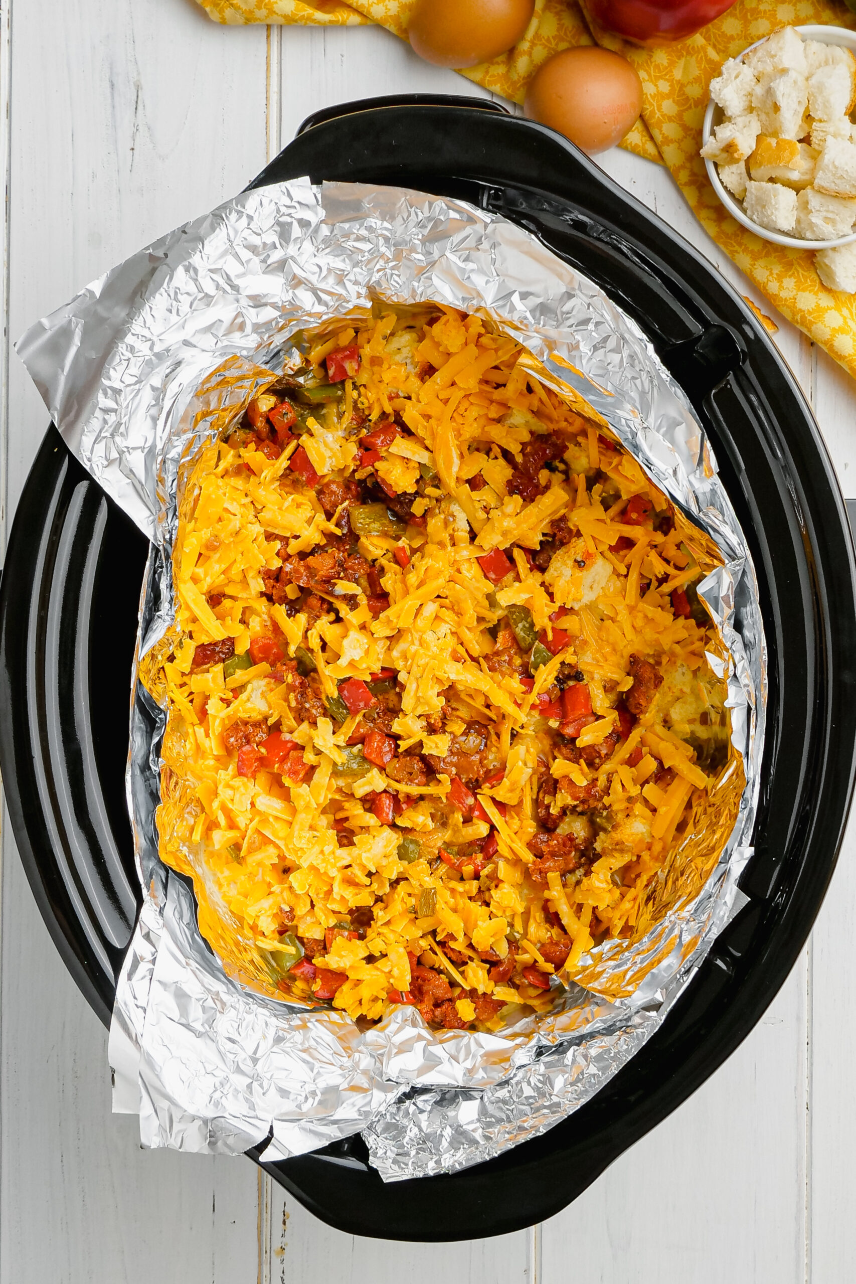 Slow Cooker Breakfast Strata Easy Peasy Meals