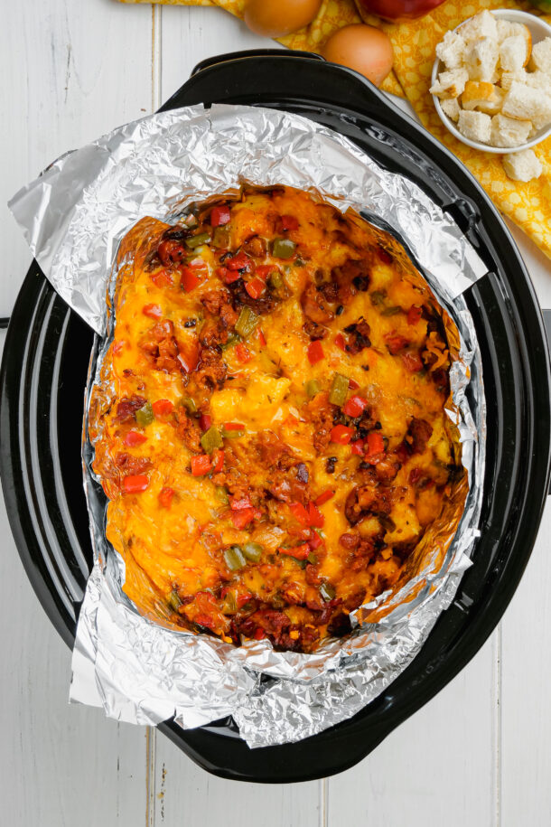 Slow Cooker Breakfast Strata Easy Peasy Meals