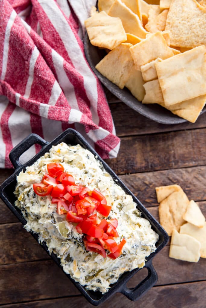 Crock pot spinach artichoke dip