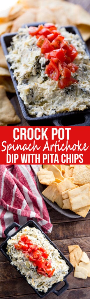 Crock Pot Spinach Artichoke Dip