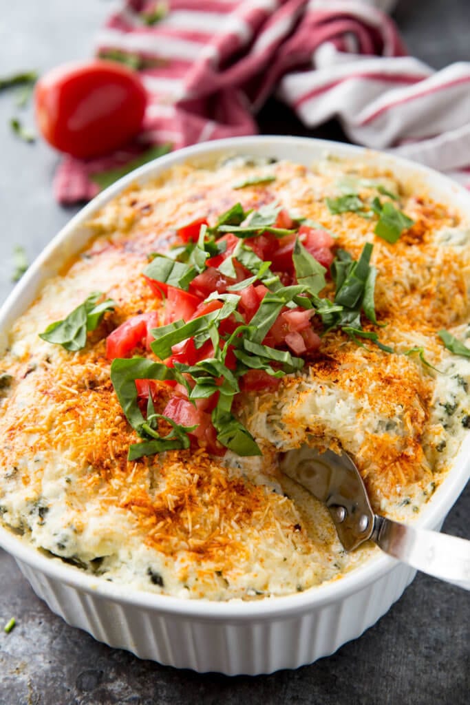 Spinach Artichoke Dip Baked Chicken