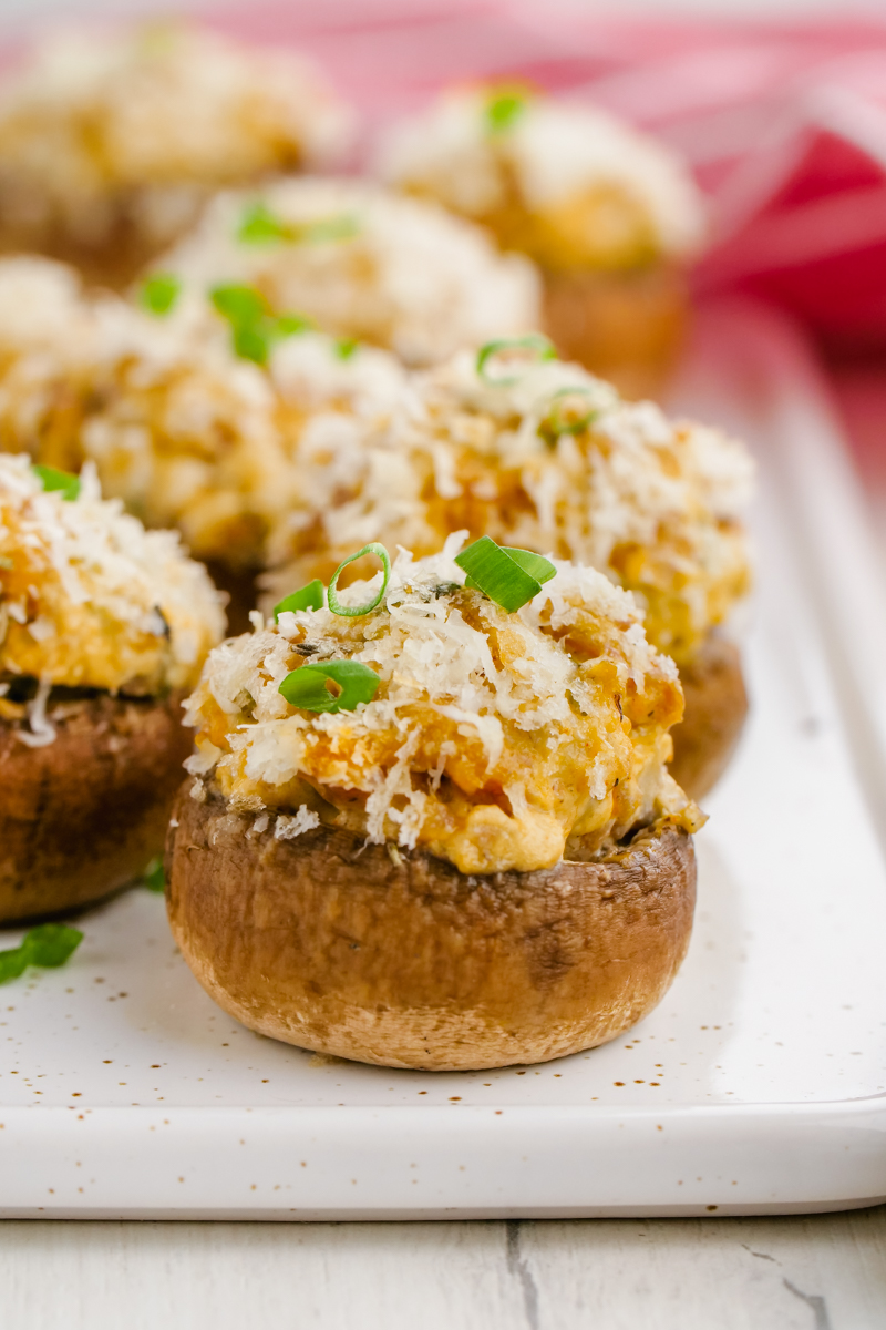 Stuffed mushrooms make for the best appetizer, the sausage is delicious