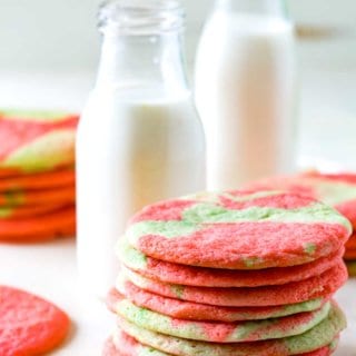 Tie Dye Sugar Cookies are a festive twist on a classic sugar cookie recipe