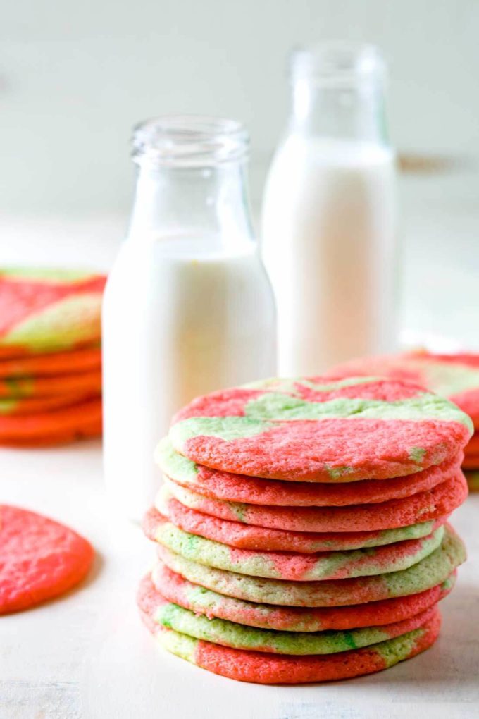 Tie Dye Sugar Cookies are a festive twist on a classic sugar cookie recipe