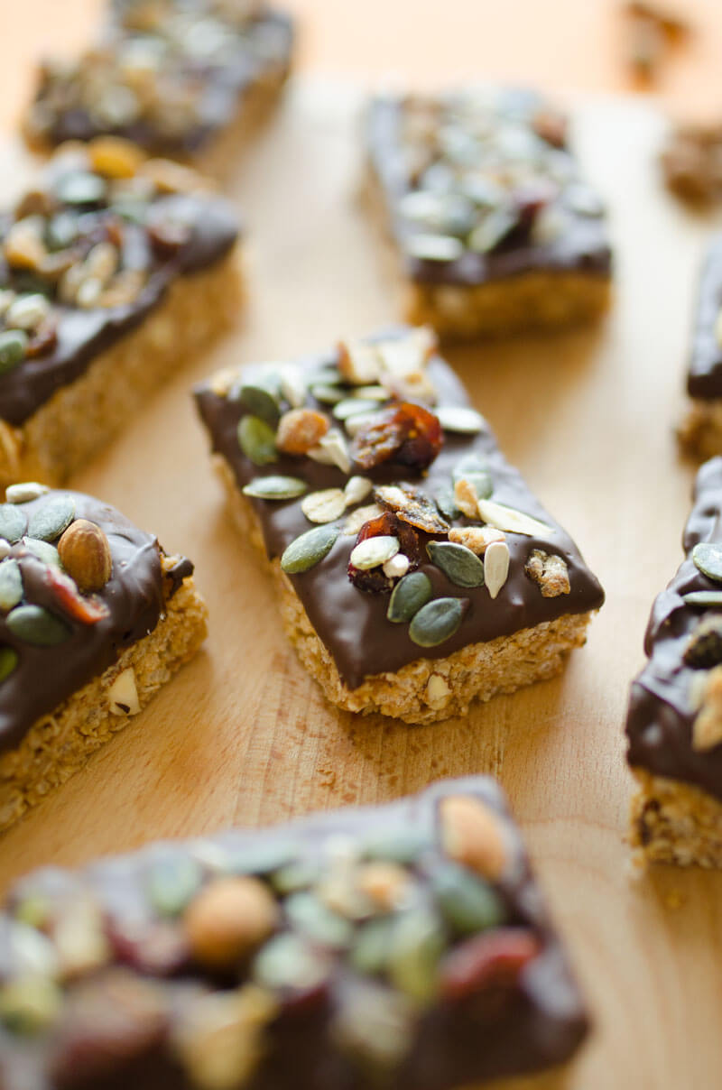 Easy Chocolate-Dipped Granola Bars, Hero