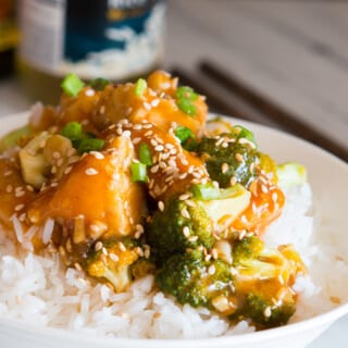 Honey Sesame Chicken with Broccoli