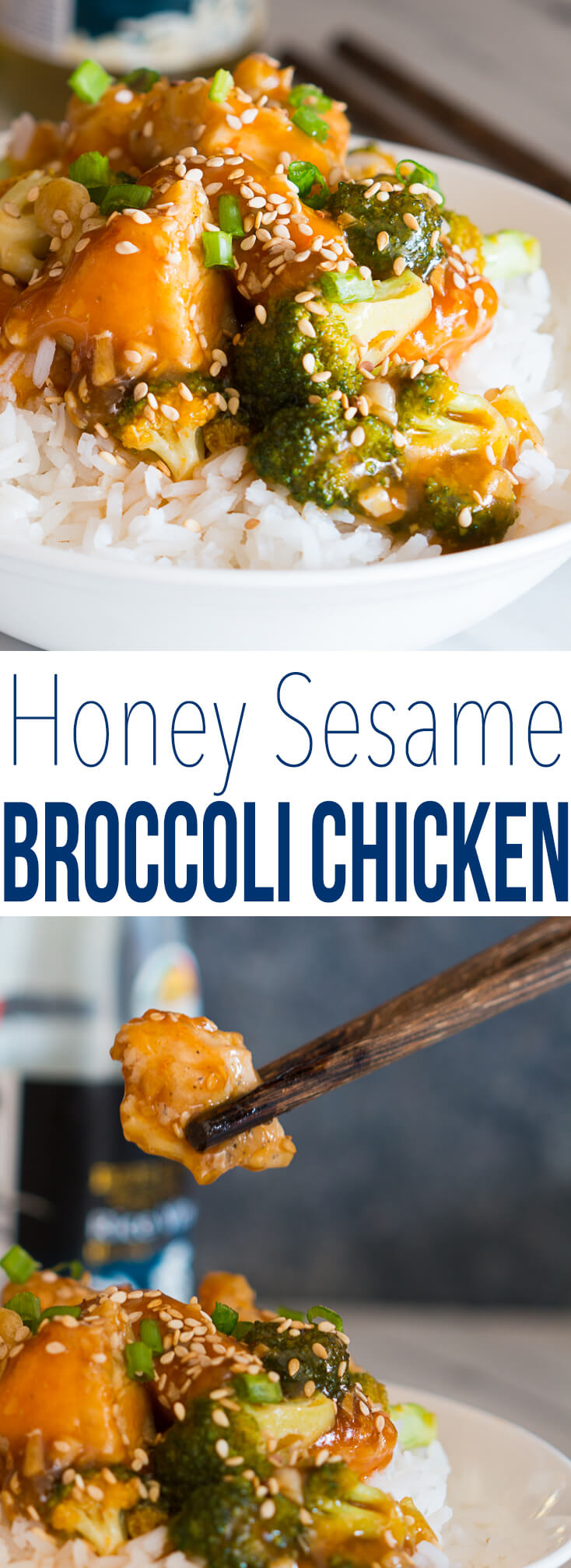 Honey Sesame Chicken with Broccoli