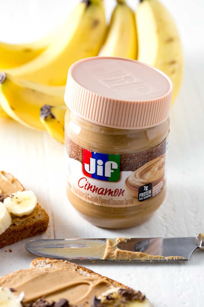JIF cinnamon spread is a great spread for waffles, toast, pancakes, etc. 