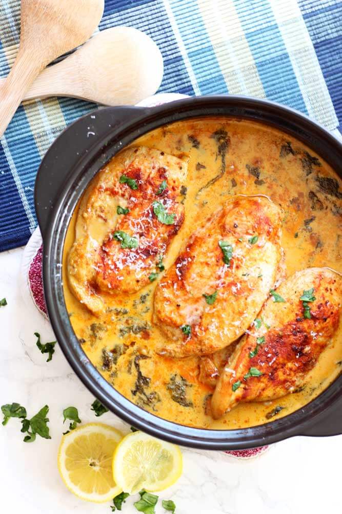 Lemon Butter Chicken, Lemon cream sauce, a flavorful dinner