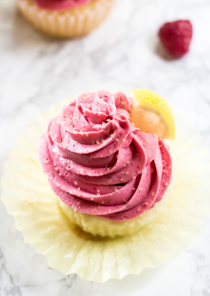 Raspberry Lemonade Cupcakes