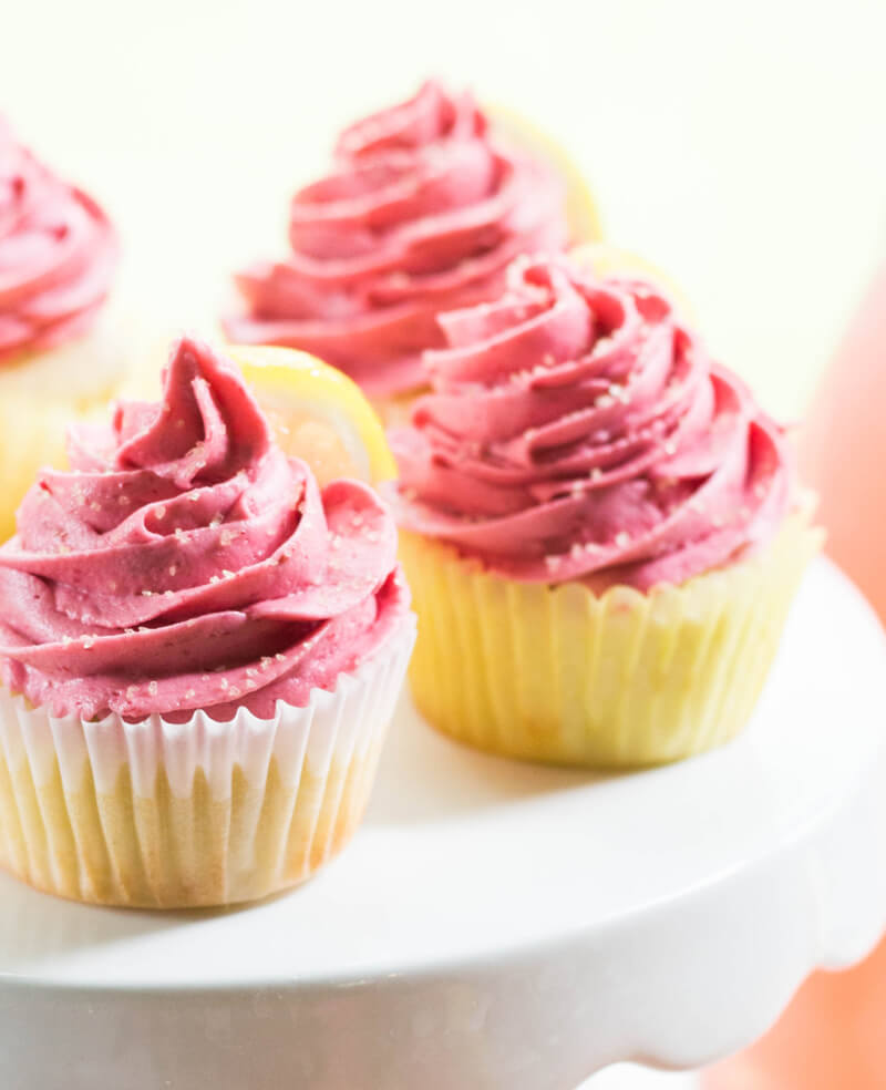 Raspberry Lemonade Cupcakes