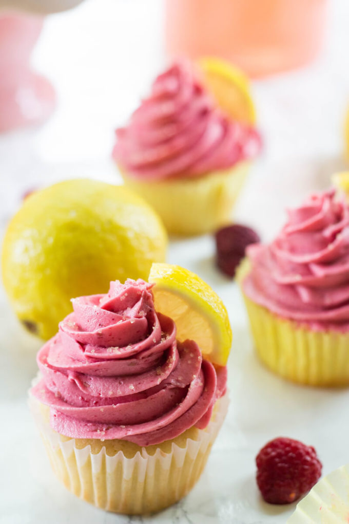 Raspberry Lemonade Cupcakes