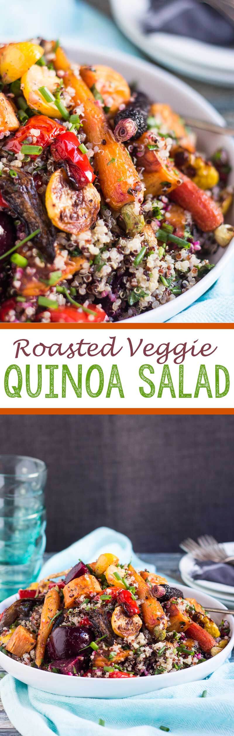 roasted veggie quinoa salad