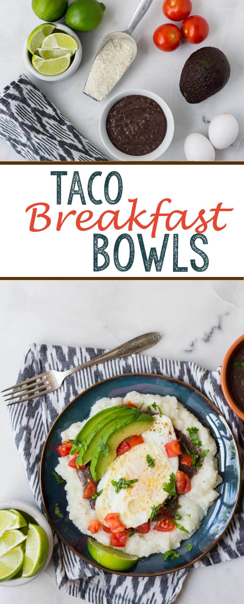 Taco breakfast bowls are a mouthwatering breakfast option