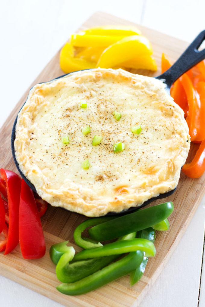 Your favorite pasta dish gets a makeover with this creamy Cajun Chicken Alfredo Dip with cream cheese, mozzarella, chicken and spice. Only five ingredients in this super cheesy dip with a creole kick!