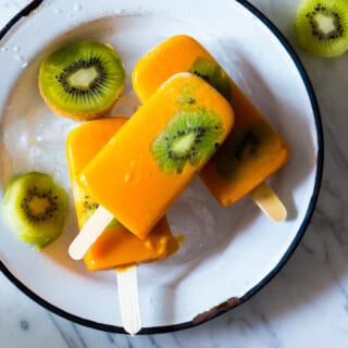 Mango Kiwi Popsicles