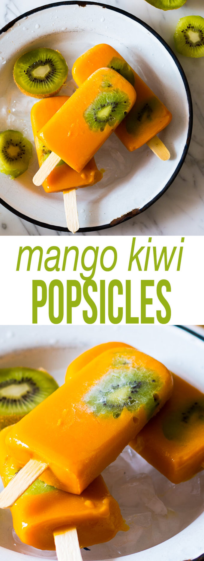 Mango Kiwi Popsicles