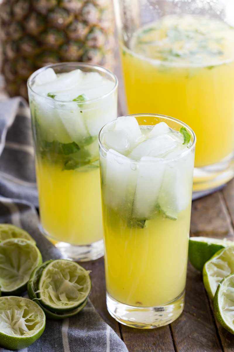 Pineapple limeade is cool, freshing, and a bold delightful combo of flavors