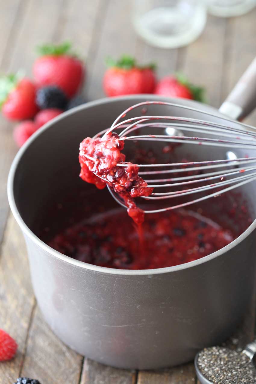 Berry compote mixed