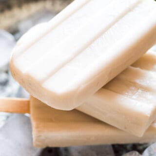 Try these creamy coconut popsicles infused with jasmine tea for dessert. Always on the lookout for a healthy frozen treat with no refined sugar.