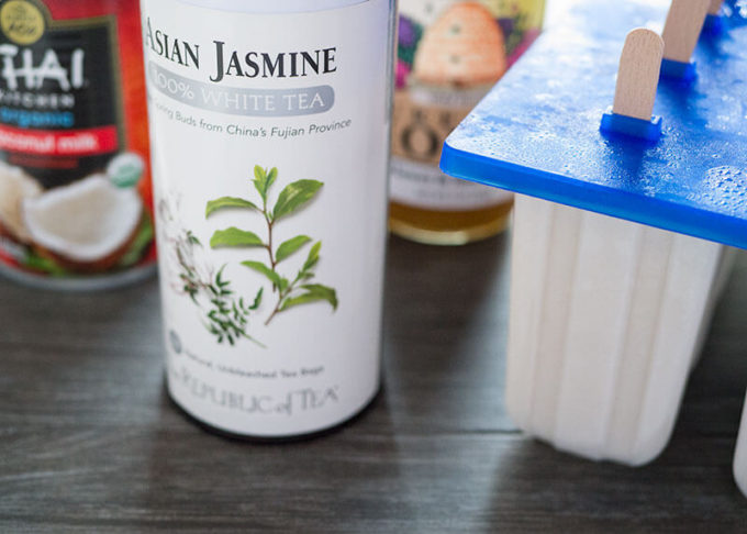 Try these creamy coconut popsicles infused with jasmine tea for dessert. Always on the lookout for a healthy frozen treat with no refined sugar.