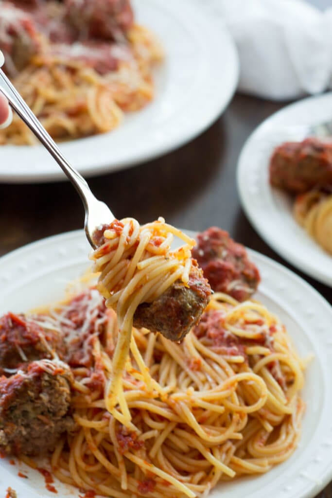 Old Fashioned Spaghetti and Meatballs Easy Peasy Meals