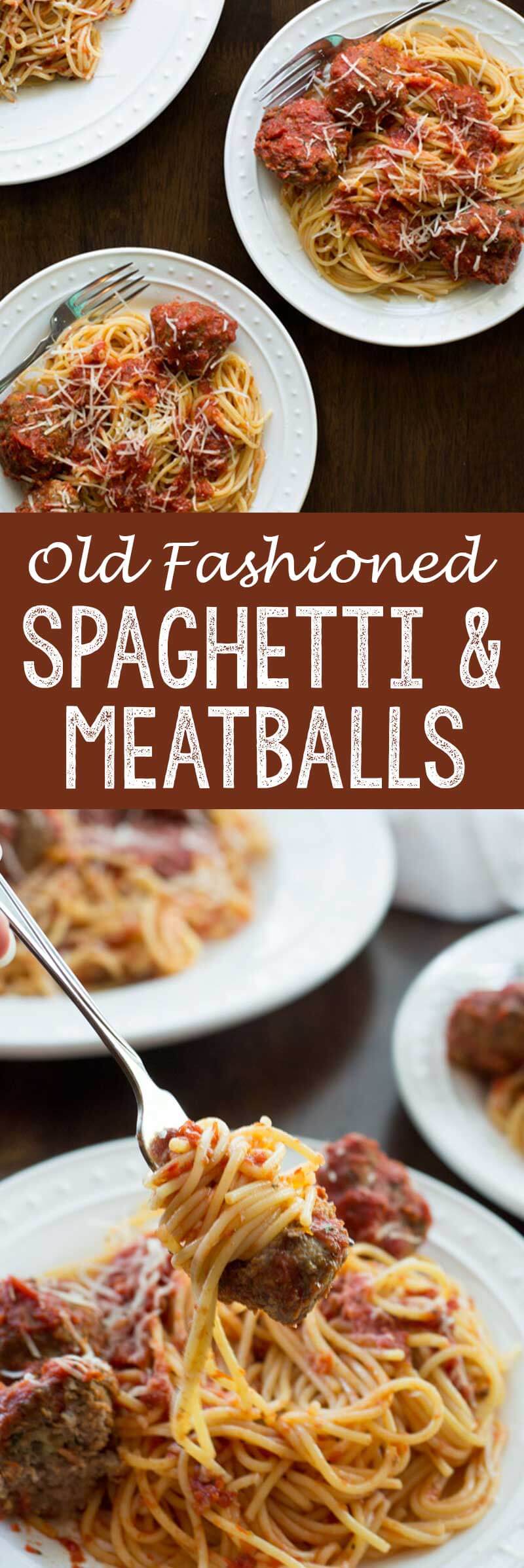 Old fashioned spaghetti and meatballs is better than grandma made and absolutely delicious