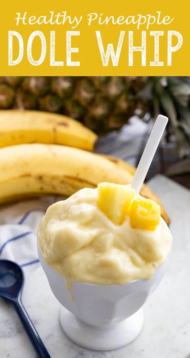 Pineapple Dole Whip that is healthy and filled with protein