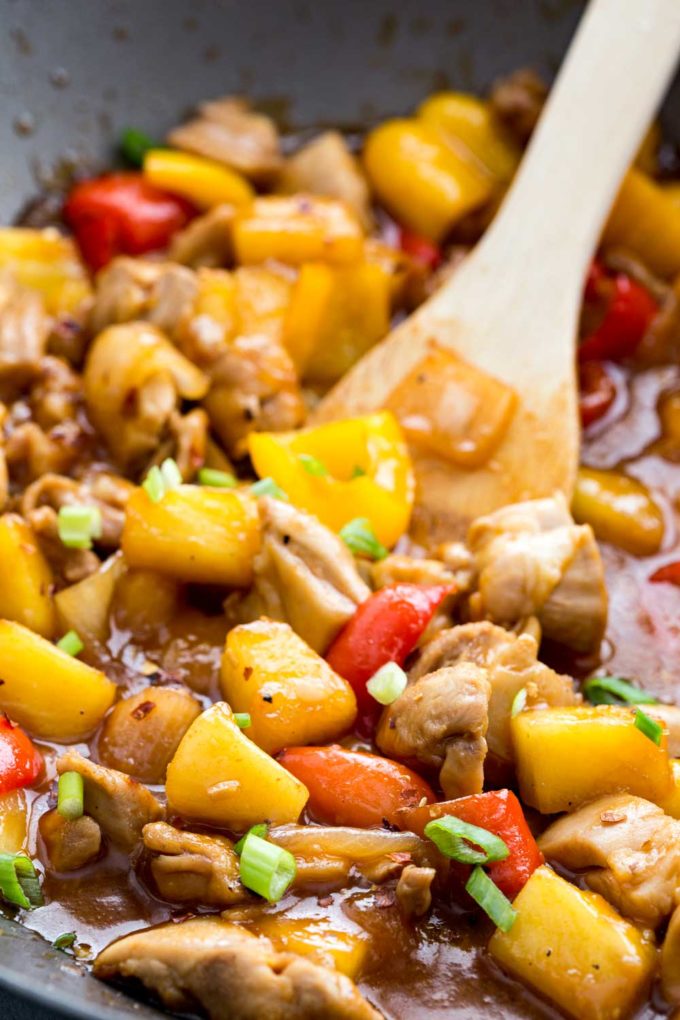 Sweet heat pineapple firecracker chicken! 