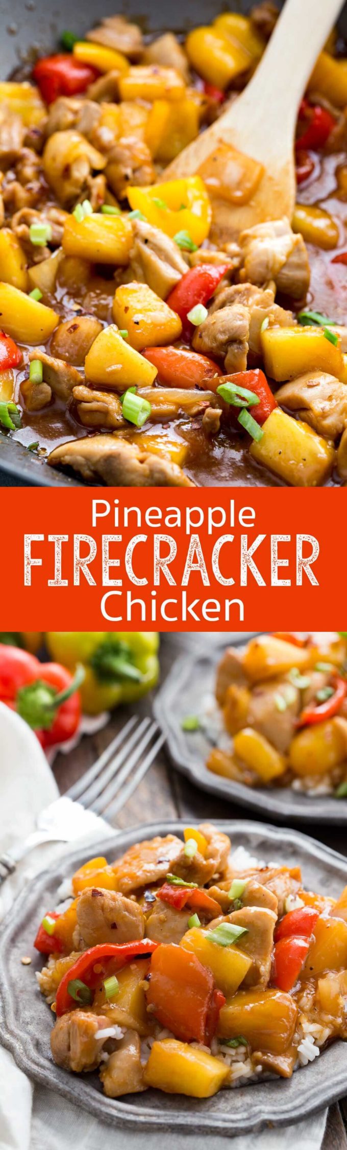 Pineapple Firecracker Chicken is a quick and easy 30 minute meal that offers a tantalizingly sweet and spicy sauce! 