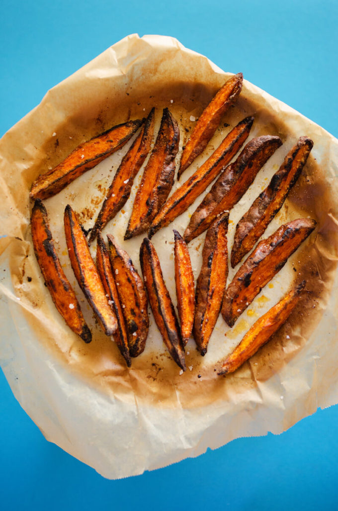 Spiced Sweet Potato Wedges