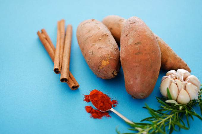 Spiced Sweet Potato Wedges