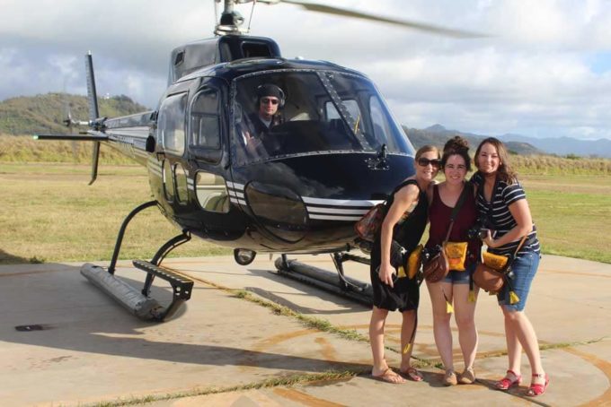 Take a helicopter ride on Kauai