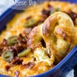 Baked jalapeno cheddar bacon cheese dip