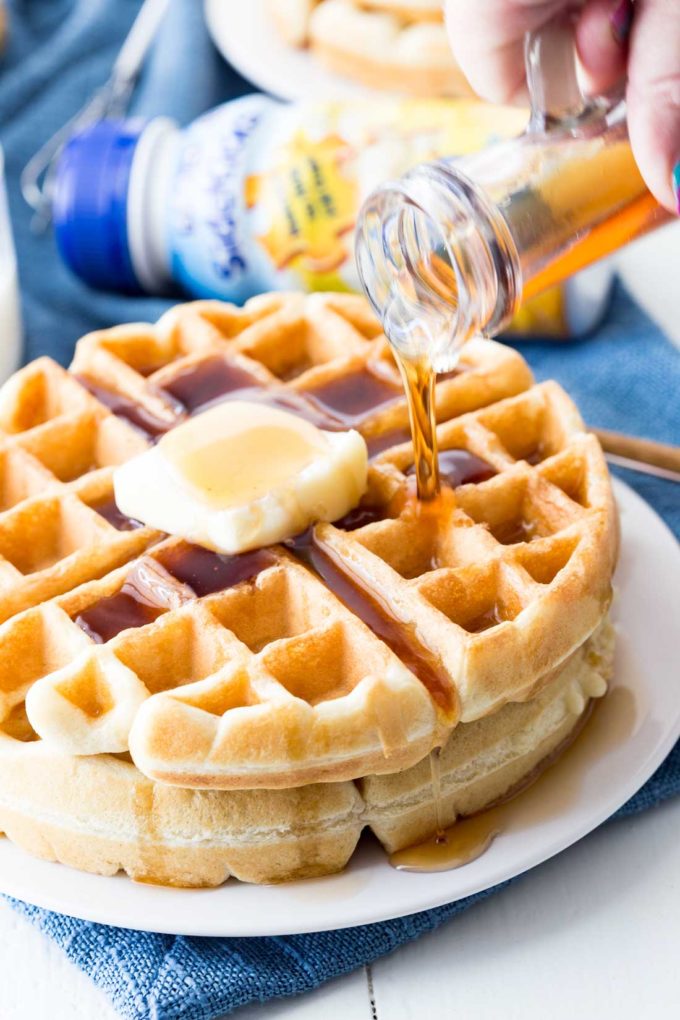 A classic waffle recipe with a kid friendly twist