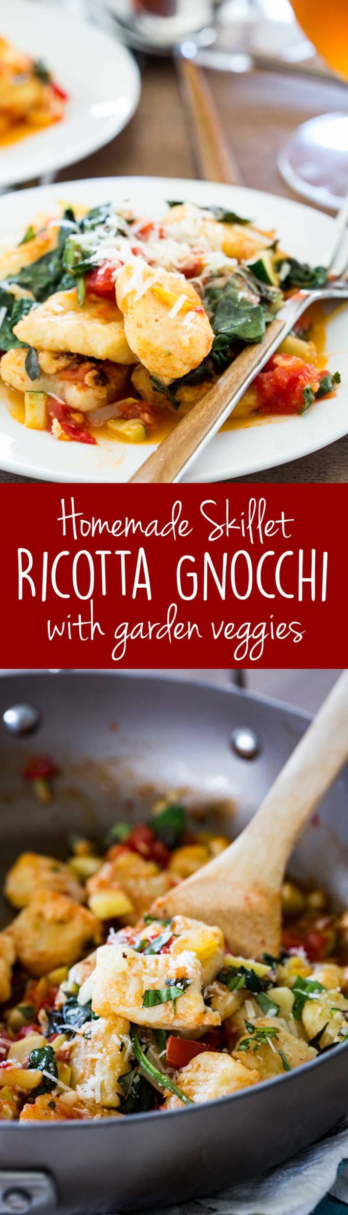 Skillet homemade ricotta gnocchi