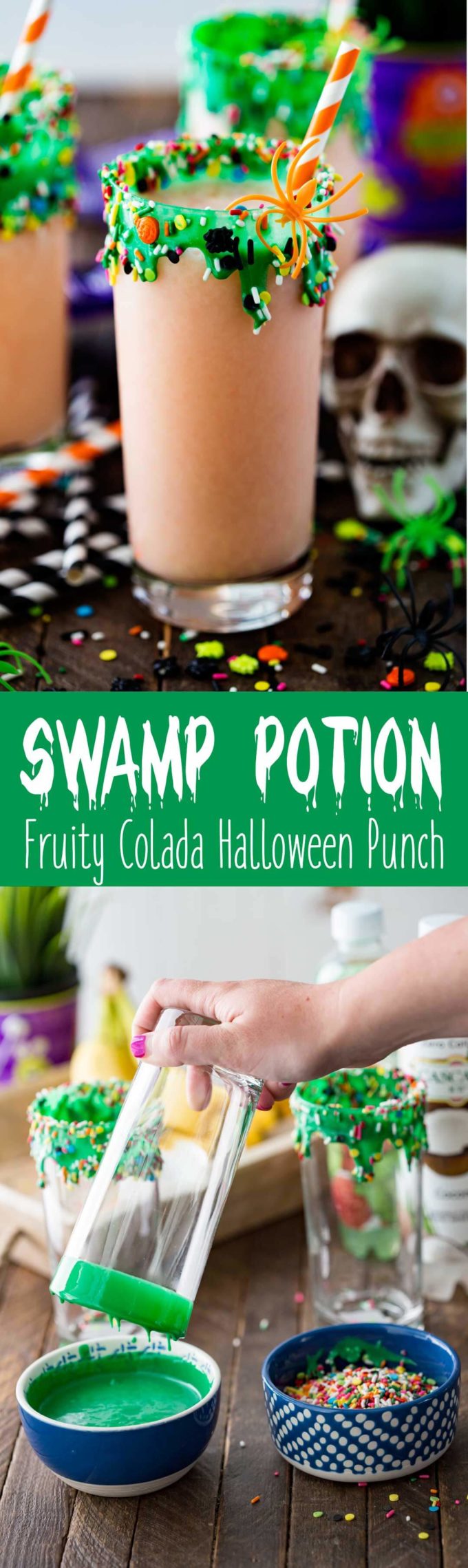 Swamp Potion Halloween Punch - Easy Peasy Meals