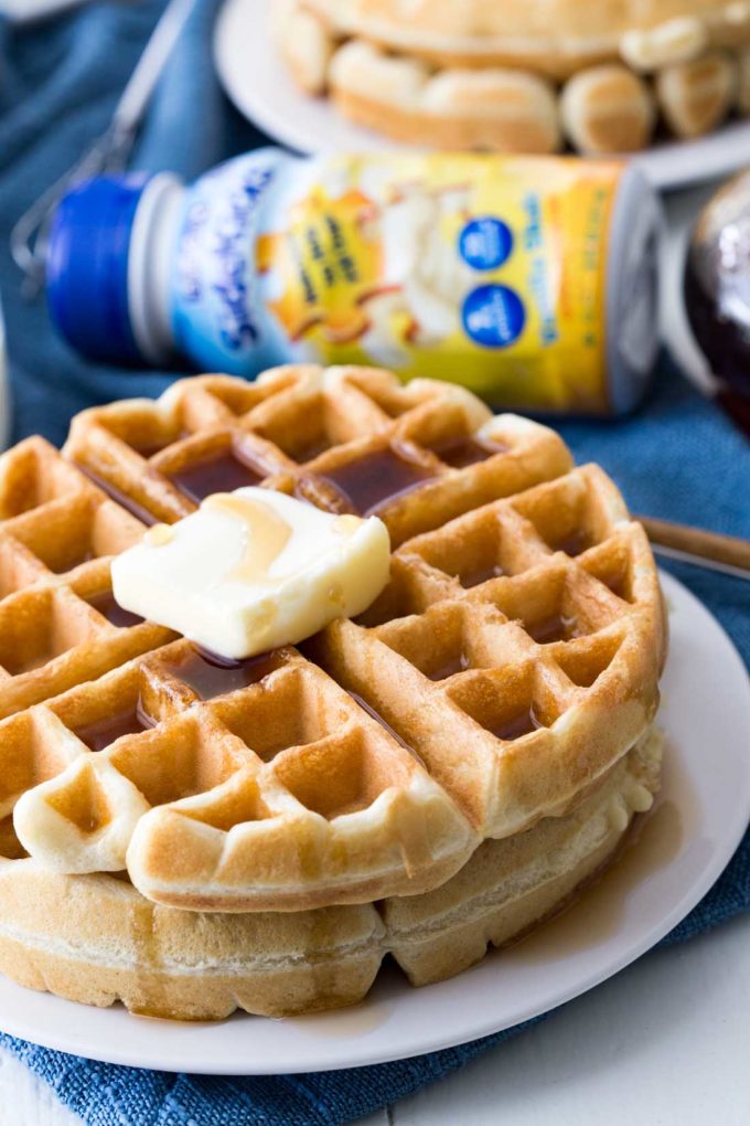 Classic waffles with a kid friendly twist that makes them even more nutrient dense