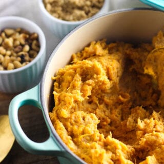 Mashed Loaded Sweet Potatoes