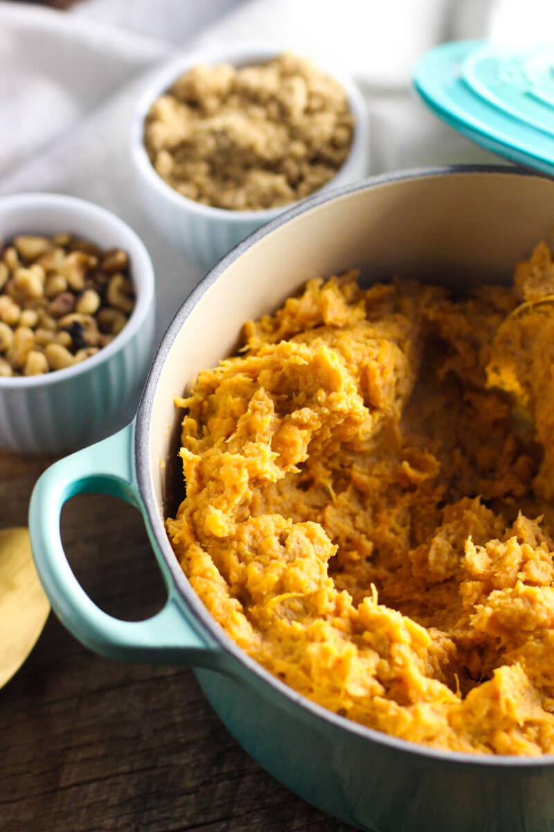 Mashed Loaded Sweet Potatoes