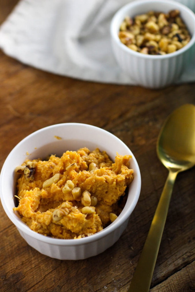 Mashed Loaded Sweet Potatoes