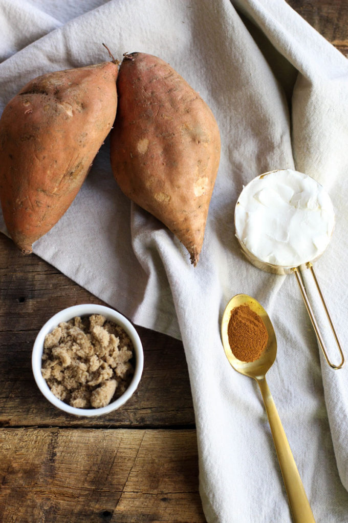 Mashed Loaded Sweet Potatoes