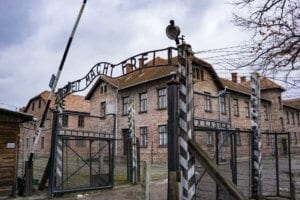Work will set you free, gate at Auschwitz, the biggest lie ever told