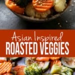 Easy asian inspired veggies roasted in the oven