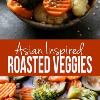 Easy asian inspired veggies roasted in the oven