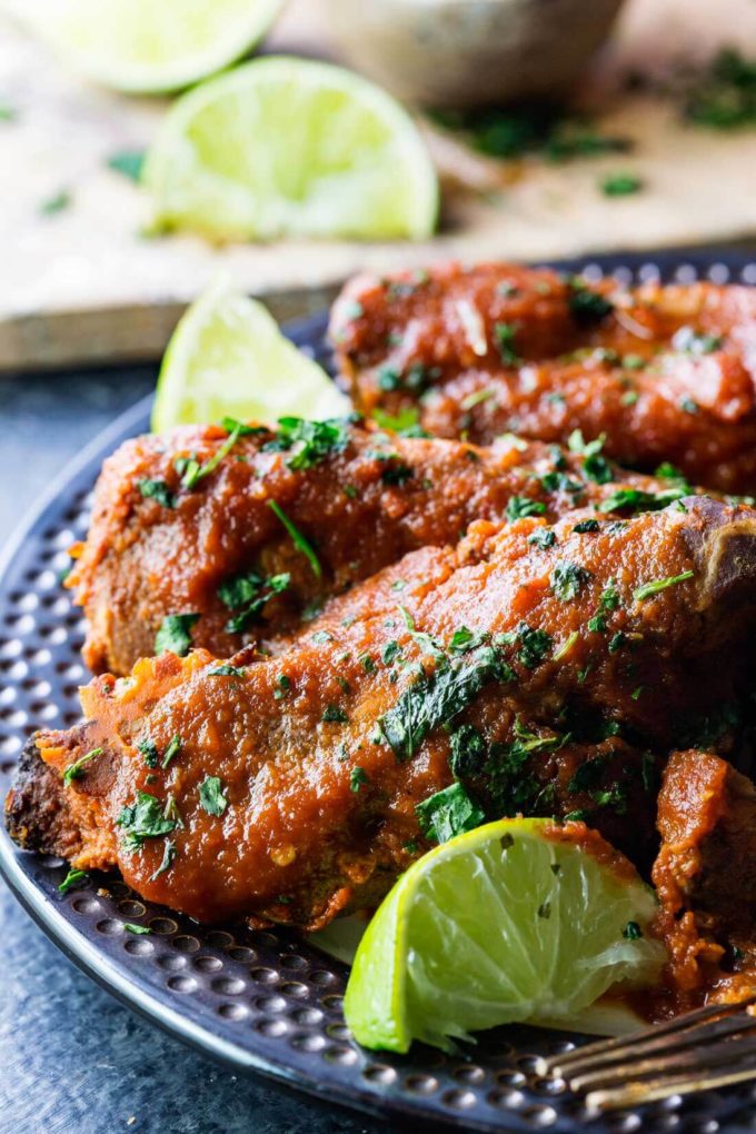 Tender, juicy, easy pineapple chipotle slow cooker ribs